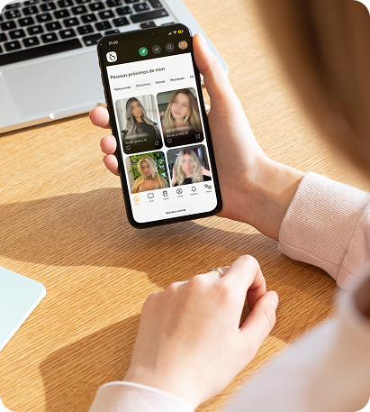 Localização e perfis próximos